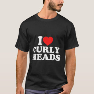 I Kärlek Curly Head T Shirt