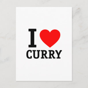 I Kärlek Curry Vykort