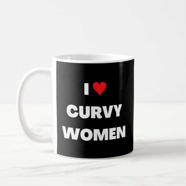 I Kärlek Curvy Kaffemugg (Vänster)