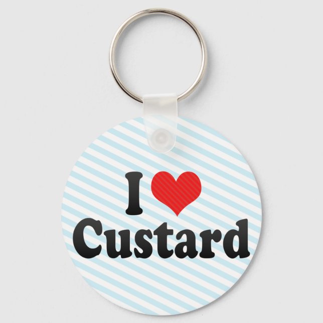 I Kärlek Custard Nyckelring (Framsida)