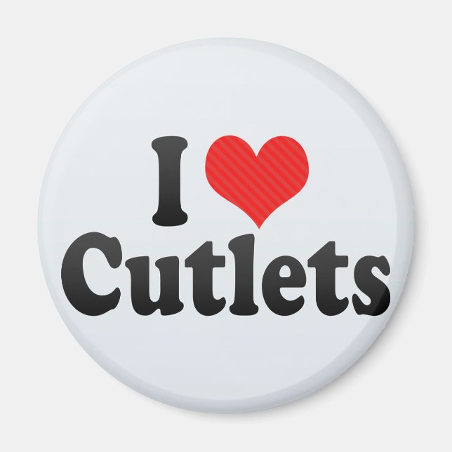 I Kärlek Cutlets Magnet (Framsidan)