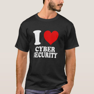 I Kärlek Cyber Security T Shirt