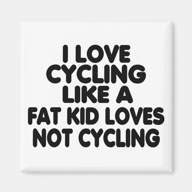 I Kärlek Cycling Magnet (Framsidan)
