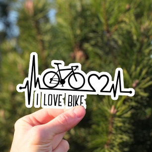 I kärlek-cykel klistermärken