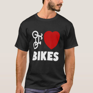 I kärlek cyklar cyklist t shirt