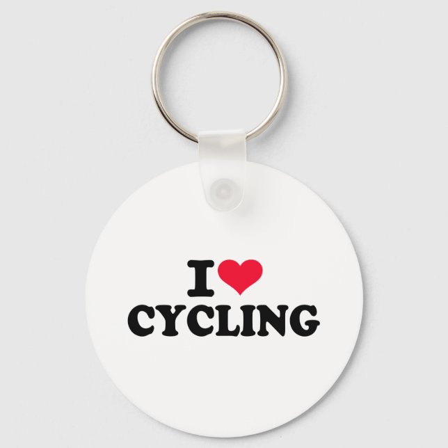 I kärlek cykling nyckelring (Framsida)