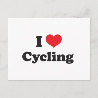 I kärlek cykling vykort