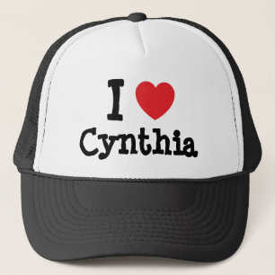 I kärlek Cynthia hjärta T-Shirt Truckerkeps