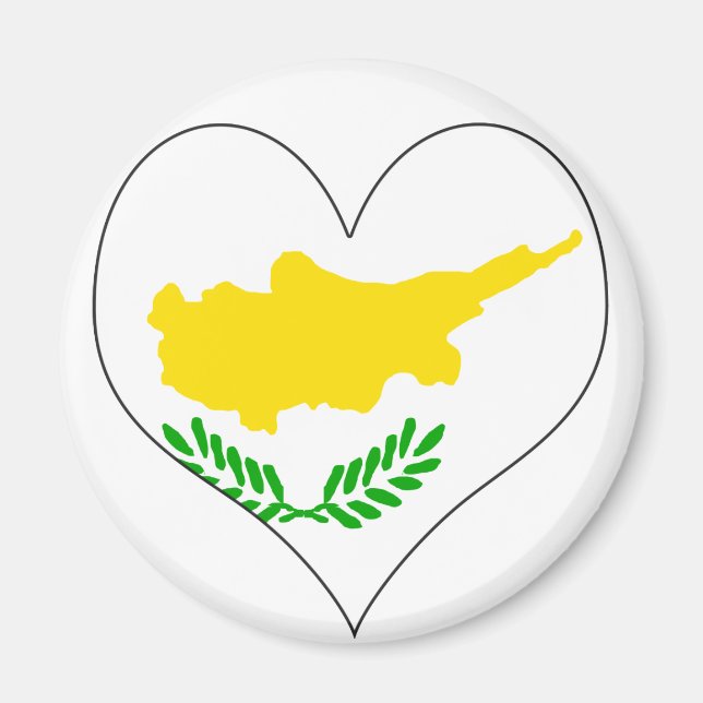 I Kärlek Cypern Magnet (Framsidan)