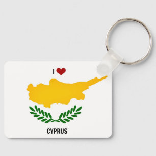 I Kärlek Cypern Nyckelring