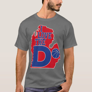 I Kärlek, D Pistons Basketball T Shirt