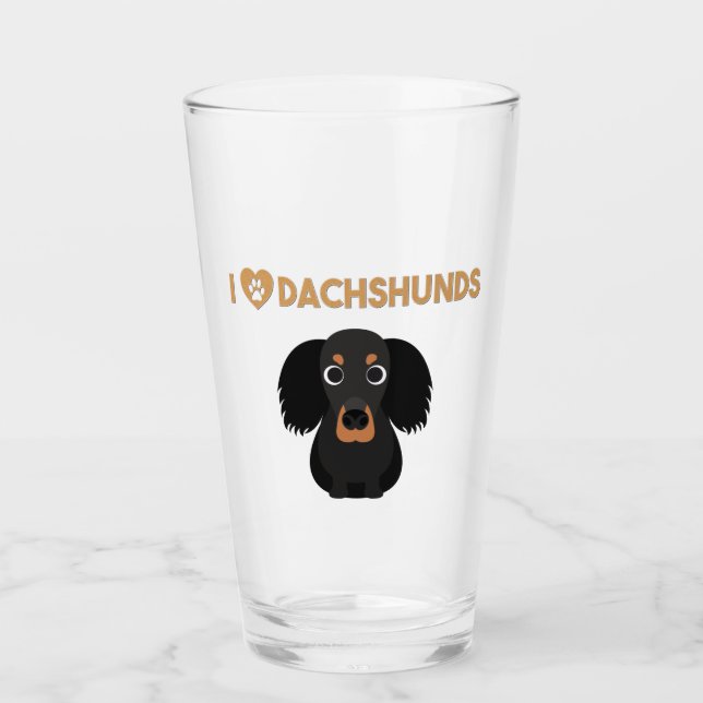 I KÄRLEK DACHSHUNDS GLASKOPP (Framsida)