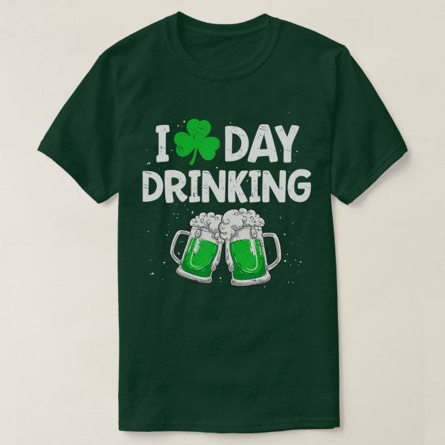 I Kärlek Dag som dricker St patricks day Women Sha T Shirt (Design framsida)