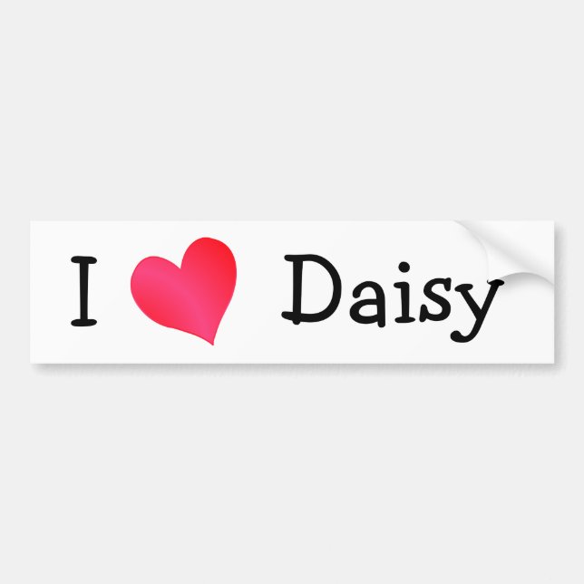 I KÄRLEK DAISY BILDEKAL (Framsidan)