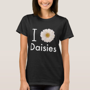 I Kärlek Daisy Gerber Daisy White Flower T Shirt