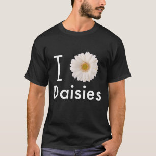 I Kärlek Daisy Gerber Daisy White Flower T Shirt