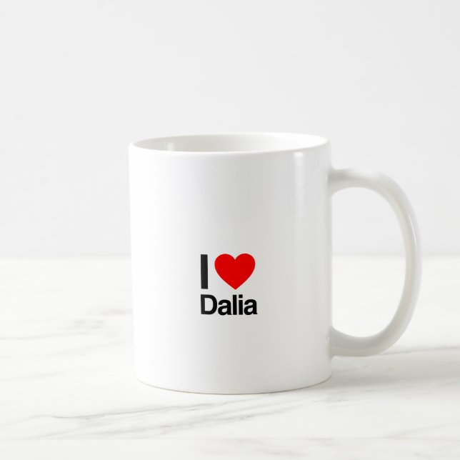 i kärlek dalia kaffemugg (Höger)