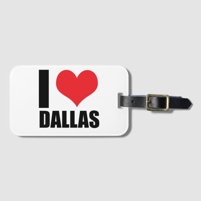 I kärlek Dallas Bagagebricka (Framsida horisontal)
