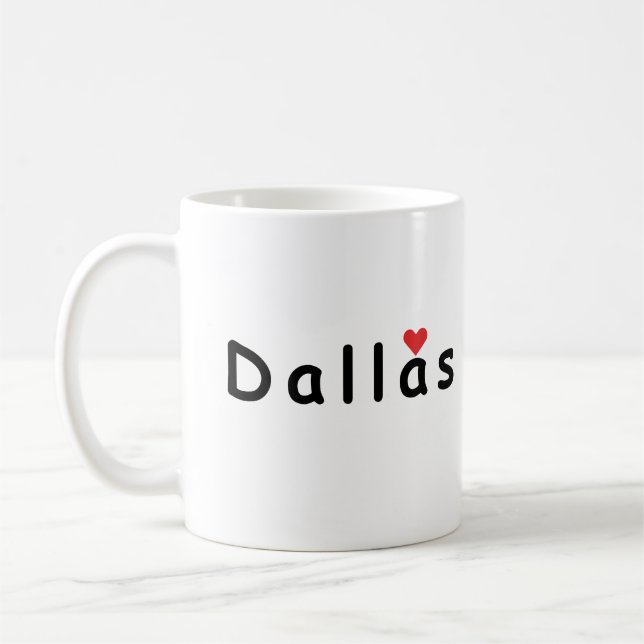 I kärlek Dallas Kaffemugg (Vänster)