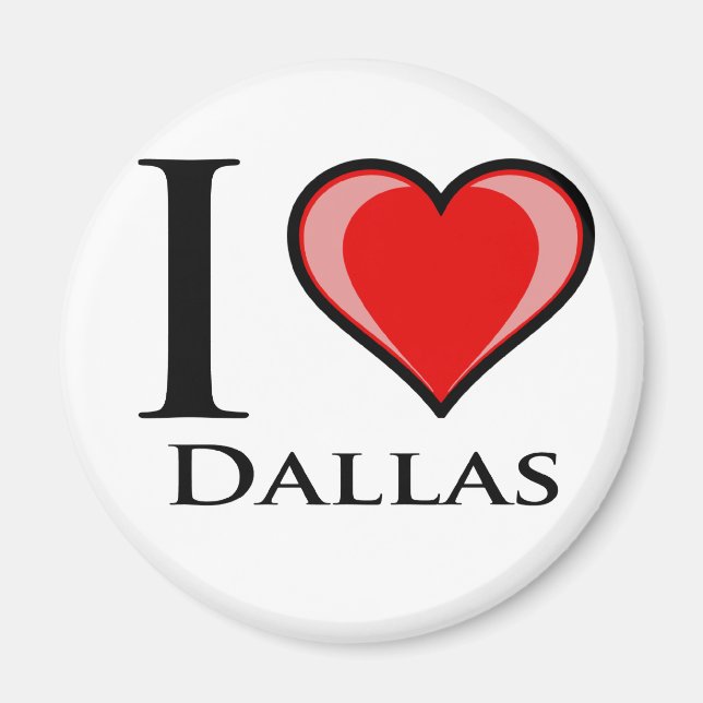 I Kärlek Dallas Magnet (Framsidan)