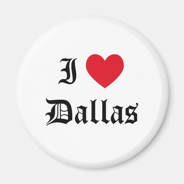 I Kärlek Dallas Magnet (Framsidan)