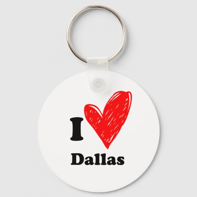 I kärlek Dallas Nyckelring (Framsida)