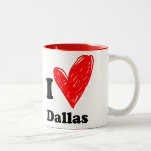 I kärlek Dallas Två-Tonad Mugg
