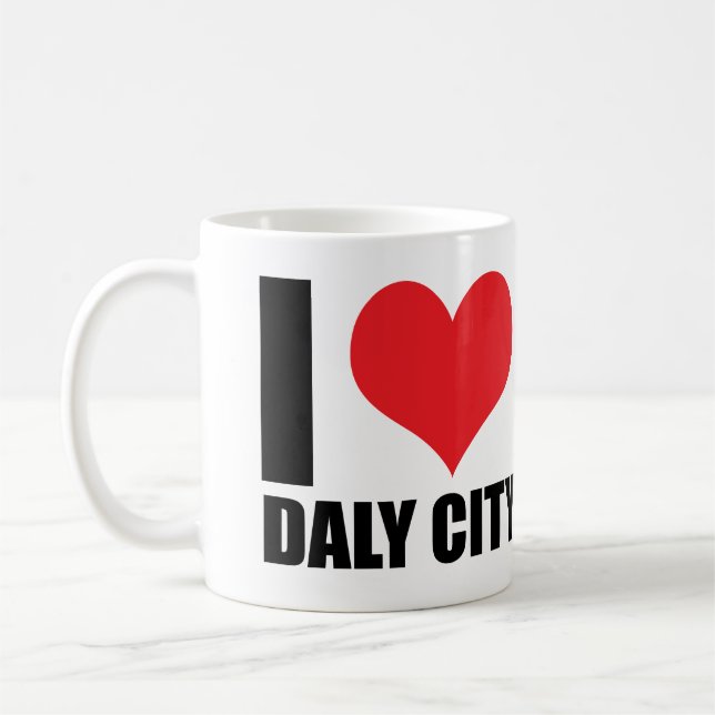 I kärlek Daly City Kaffemugg (Vänster)