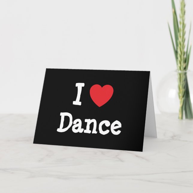 I kärlek Dance anpassningsbar personlig Kort (Framsida)
