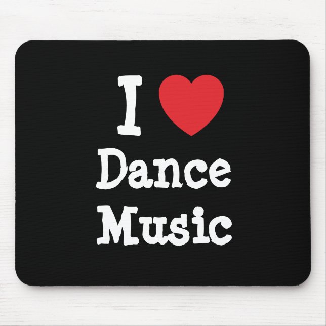 I kärlek Dance Music anpassningsbar personlig Musmatta (Framsidan)