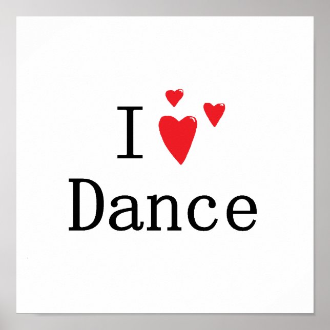 I Kärlek Dance Poster (Framsidan)