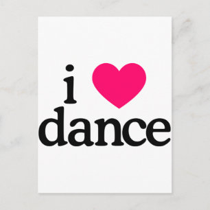 I Kärlek Dance Vykort