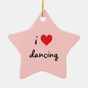 I Kärlek Dancing Julgransprydnad Keramik