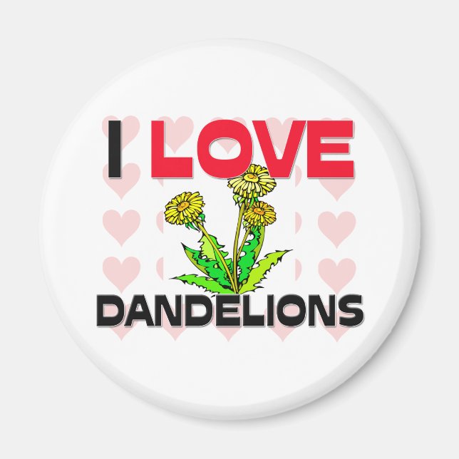 I Kärlek Dandelions Magnet (Framsidan)