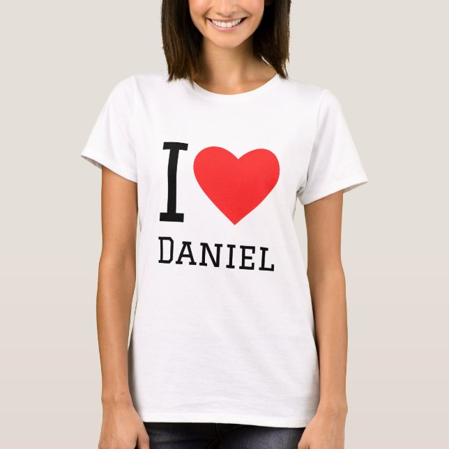 I kärlek daniel t shirt (Framsida)