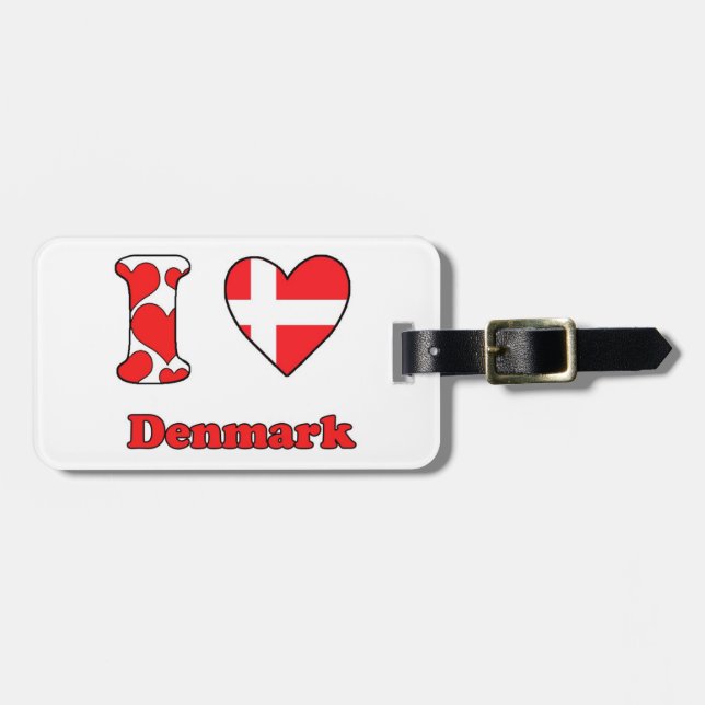 I kärlek Danmark Bagagebricka (Horisontell Framsida)