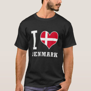 I Kärlek Danmark Jeg Elsker Danmark T Shirt