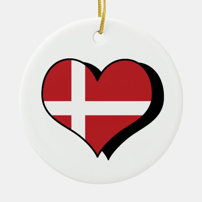 I Kärlek Danmark Ornament (Framsidan)