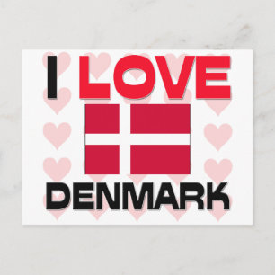 I Kärlek Danmark Vykort