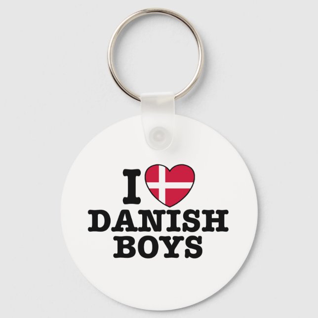 I Kärlek Dansk Boys Nyckelring (Framsida)