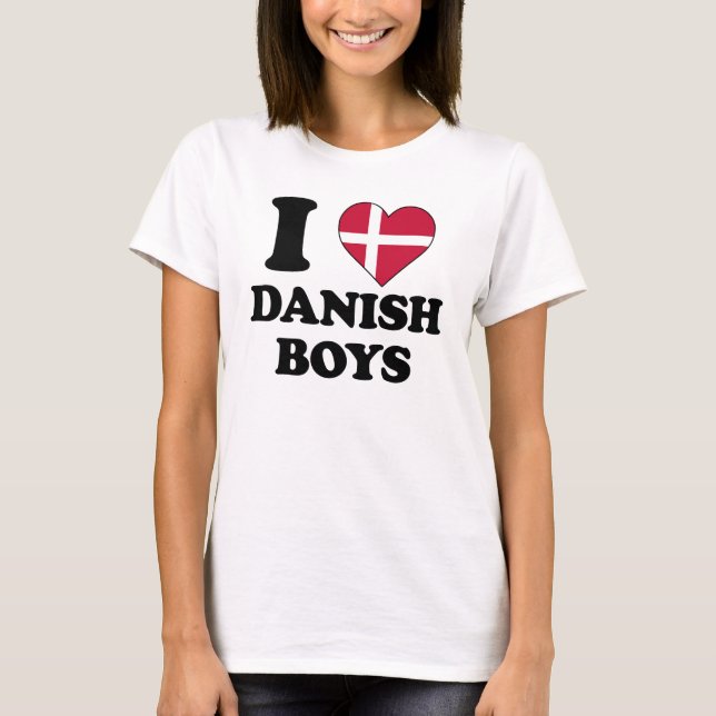 I kärlek Dansk Boys Tee (Framsida)