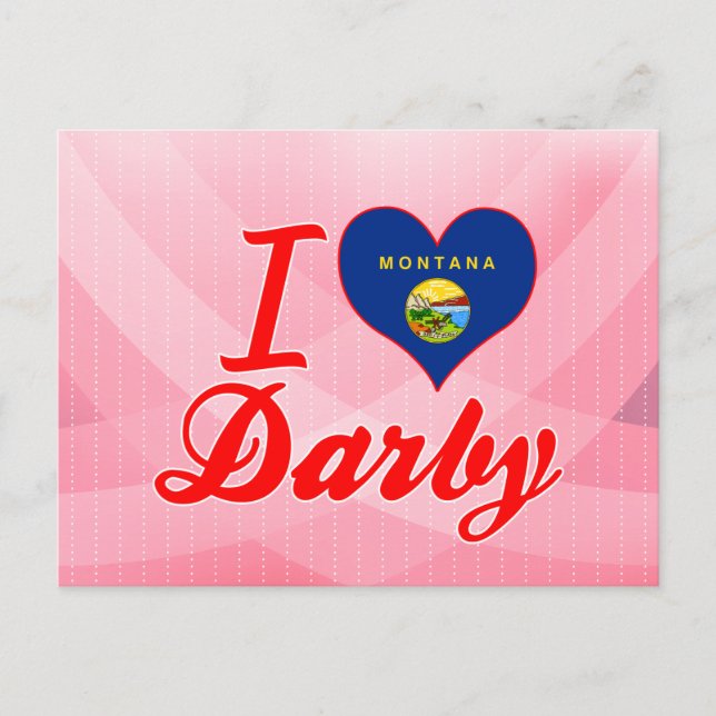 I Kärlek Darby, Montana Vykort (Framsida)