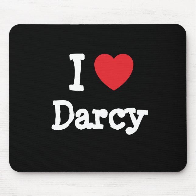 I kärlek Darcy hjärta T-Shirt Musmatta (Framsidan)