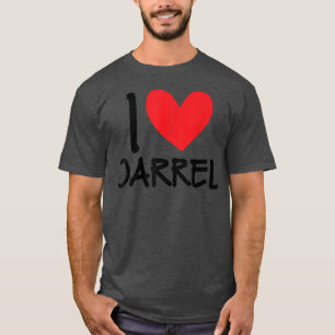 I Kärlek Darrel Namn Personlig Manar Guy BFF Frien T Shirt