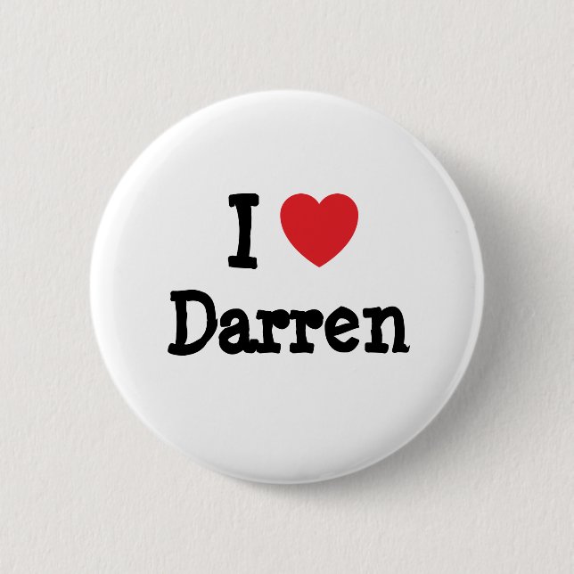 I kärlek Darren anpassningsbar personlig Knapp (Framsida)