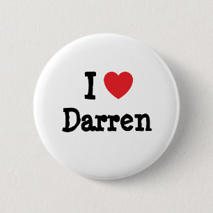 I kärlek Darren anpassningsbar personlig Knapp