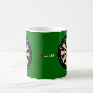 I KÄRLEK DARTS KAFFEMUGG
