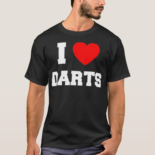 I kärlek Darts T Shirt (Framsida)
