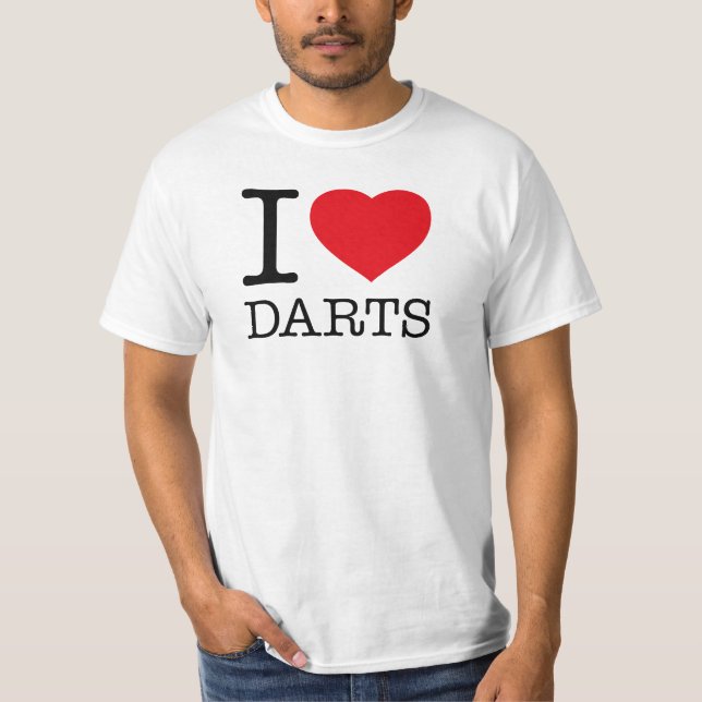 I KÄRLEK DARTS T SHIRT (Framsida)