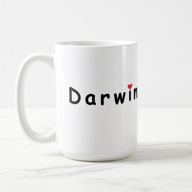 I kärlek Darwin Australia Kaffemugg (Vänster)